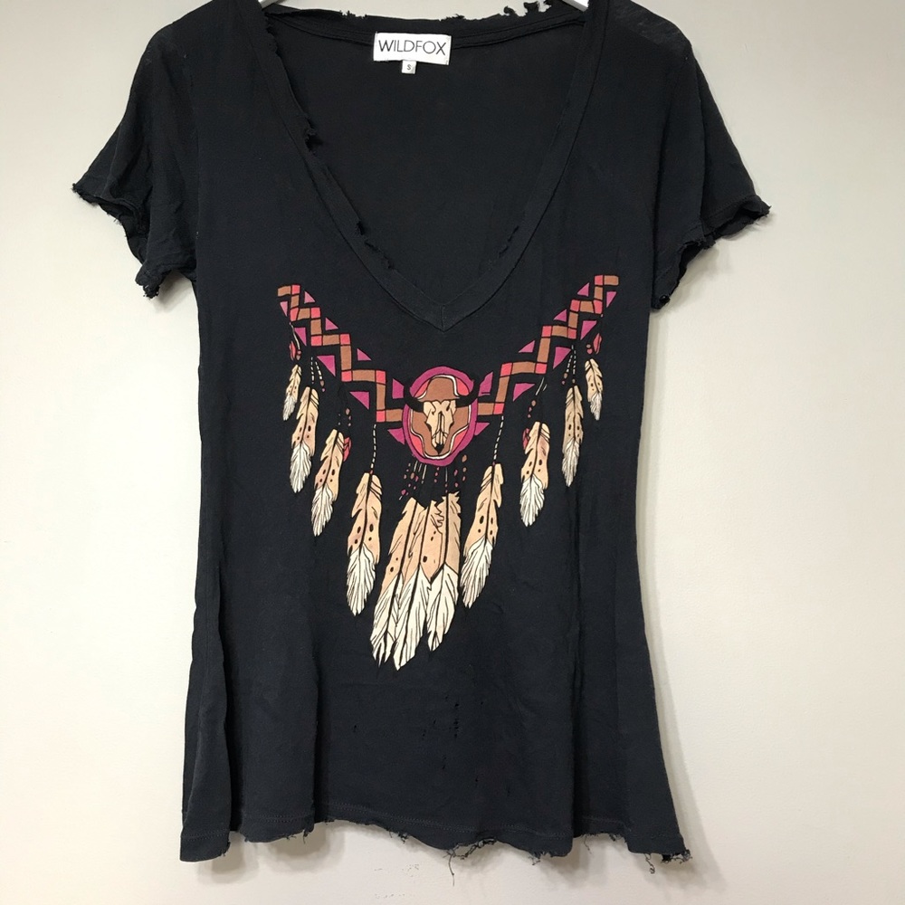 Wildfox v neck tee size s